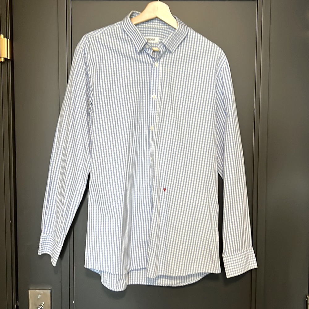 Micro Check Moschino Button Up Shirt